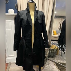 Black Womens Trench Coat H&M size 6